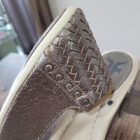 Frye Platform Wedge Sandals - Picture 4 of 5